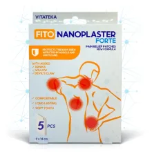 Fito Nanoplast Forte, plastry łagodzące ból mięśni i stawów, 5 szt. - Vitateka