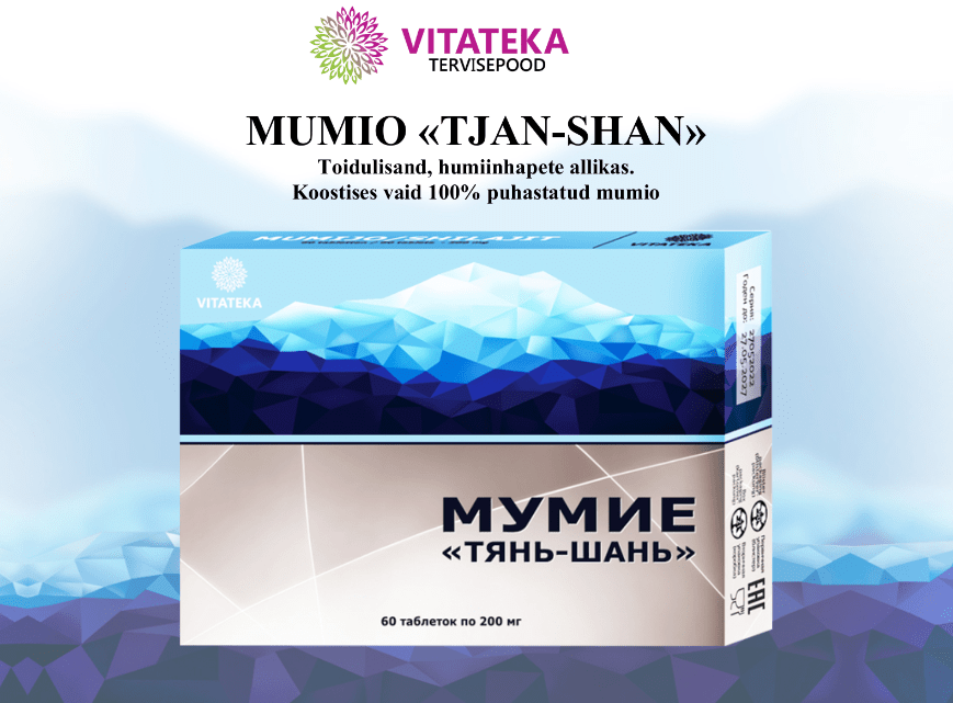 MUMIO „TIAN-SZAN”. Suplement diety, będący źródłem kwasów huminowych.