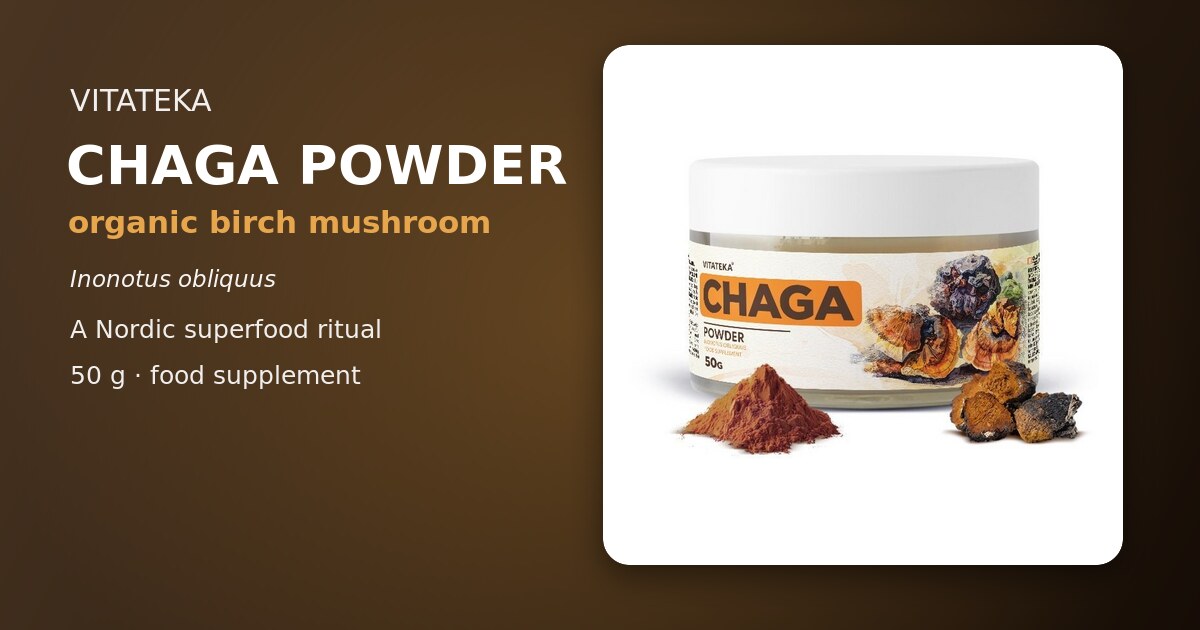 VITATEKA chaga w proszku 50 g ekologiczna
