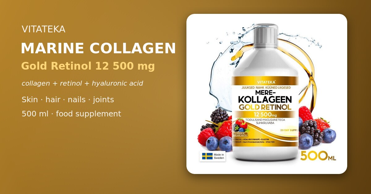 VITATEKA Kolagen morski Gold Retinol 12 500 mg 500 ml