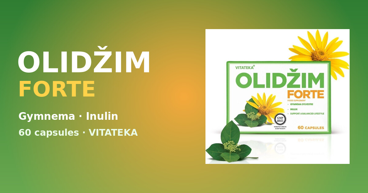 OLIDŽIM FORTE VITATEKA — ekstrakt z liści gymnemy i inulina, 60 kapsułek