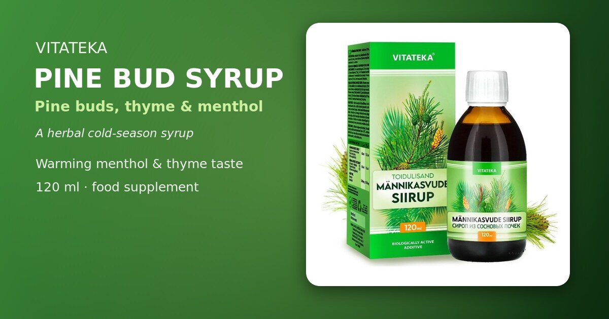 VITATEKA syrop z pąków sosny 120 ml butelka i opakowanie